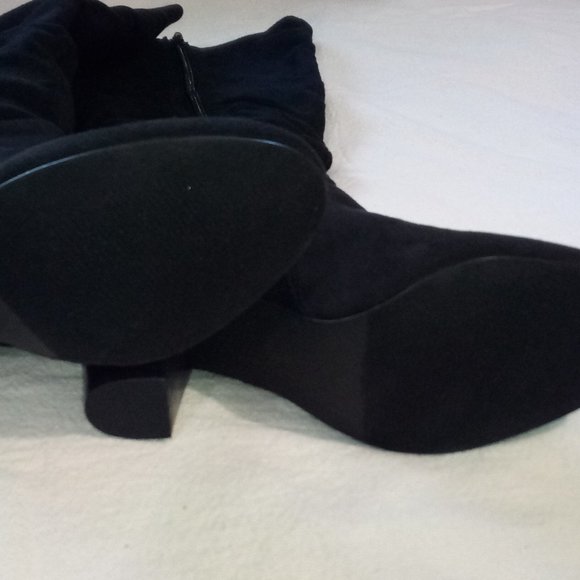 Knee High Boots Suede Fabric - Picture 4 of 5